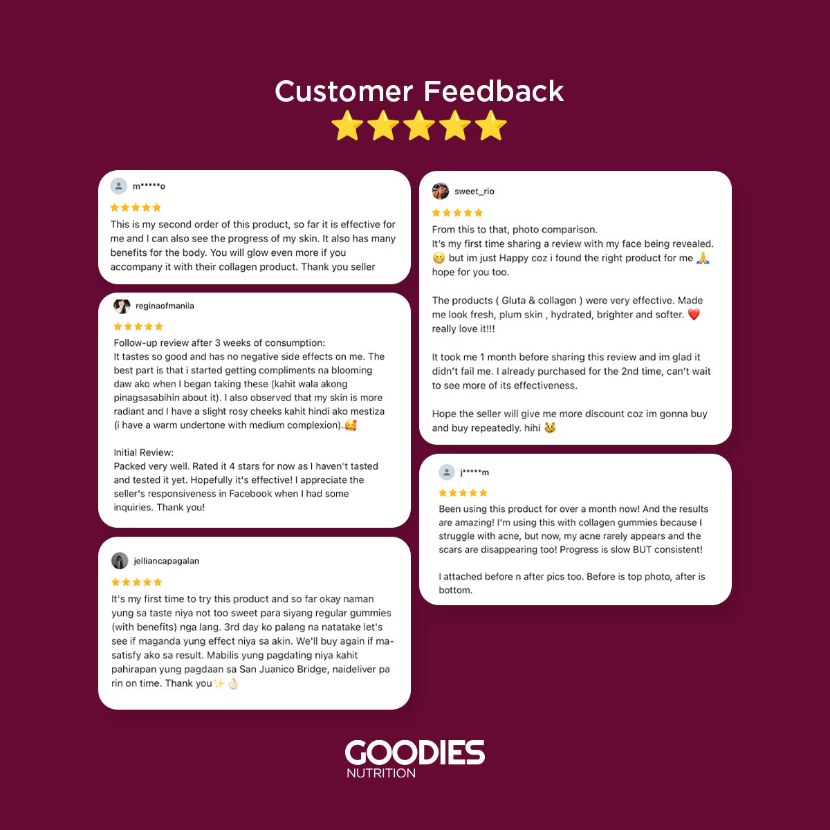 GLAM GOODIES - Gluta Gummies