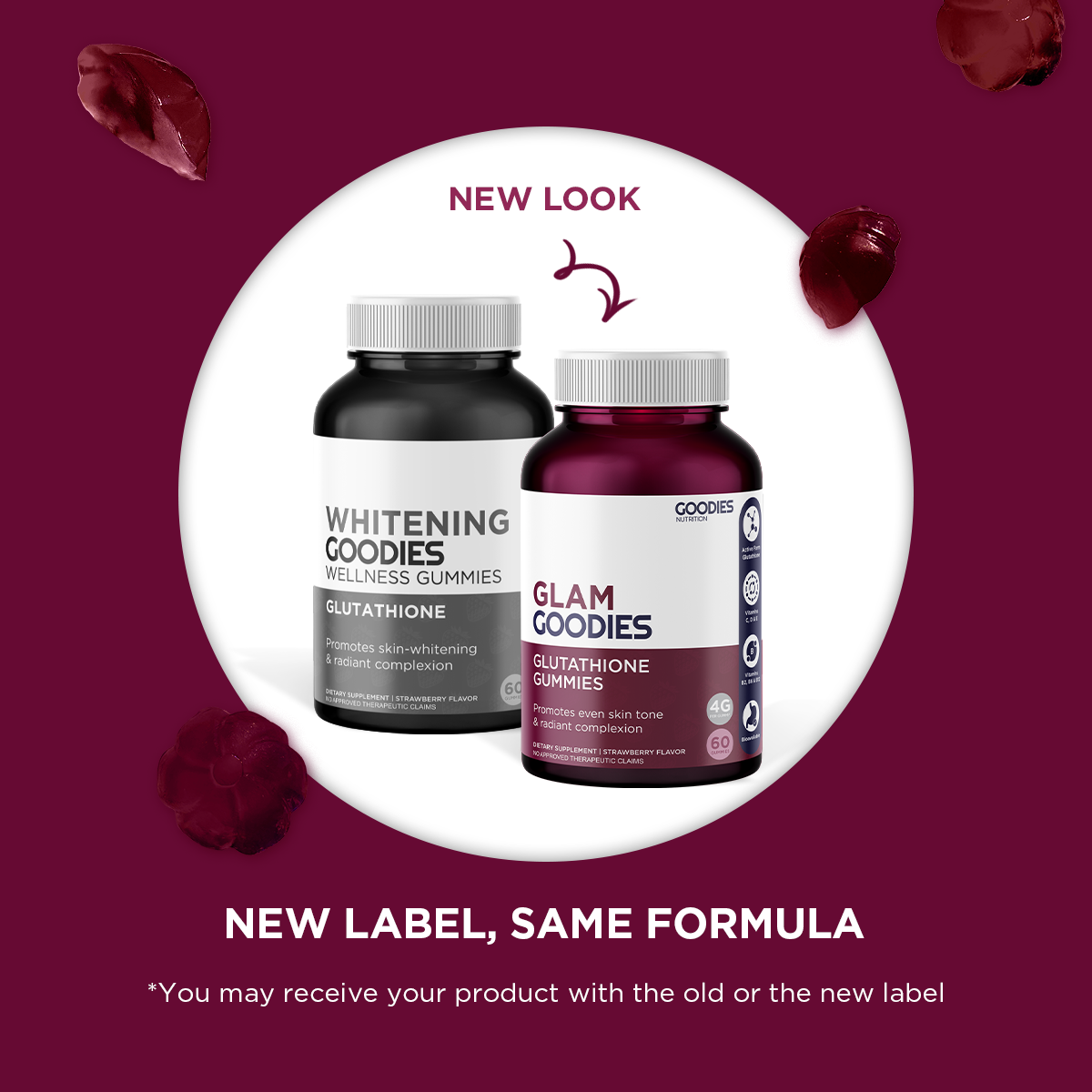GLAM GOODIES - Gluta Gummies
