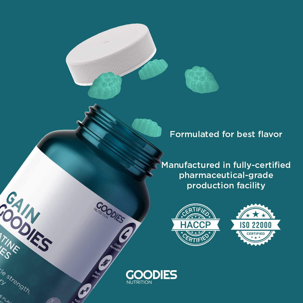 GAIN GOODIES - Creatine Gummies