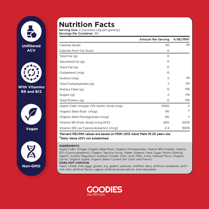 DIGEST GOODIES - Apple Cider Vinegar Gummies