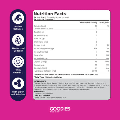 GLOW GOODIES - Collagen Gummies 1 Pack (10 Gummies)