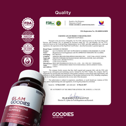 GLAM GOODIES - Gluta Gummies