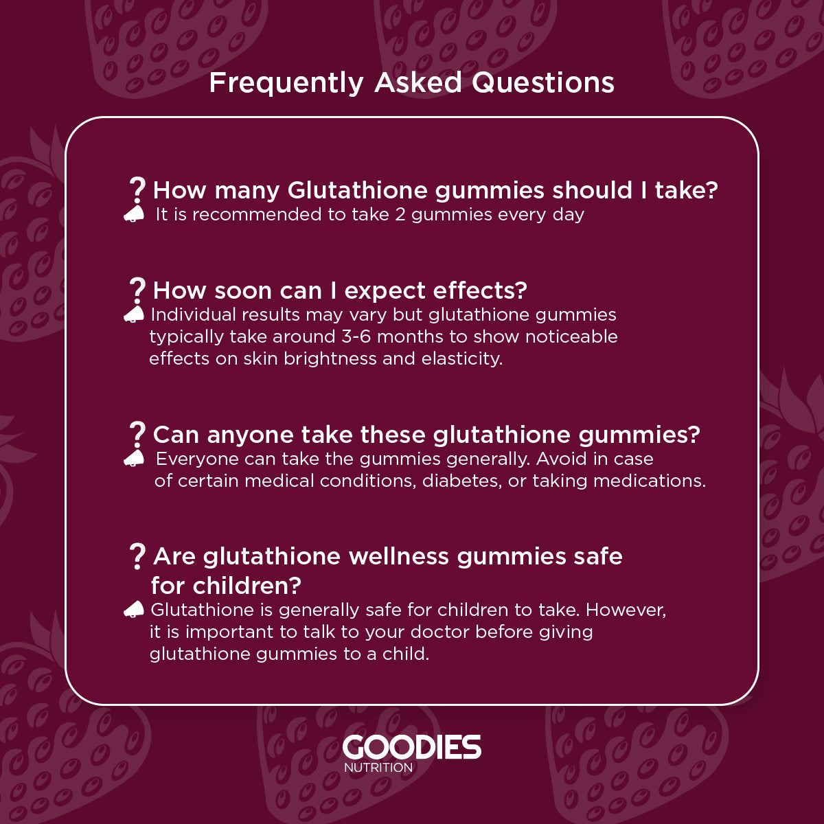 GLAM GOODIES - Gluta Gummies Goodies Nutrition GLAM GOODIES - Gluta Gummies Goodies Nutrition