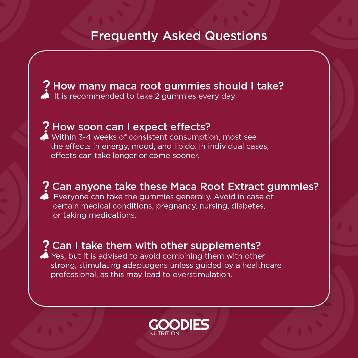 LOVE GOODIES - Maca Root Gummies