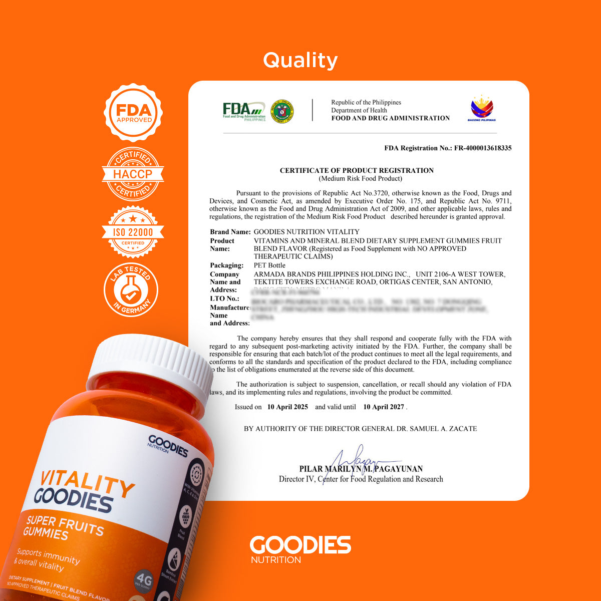 VITALITY GOODIES - Super Fruits Gummies