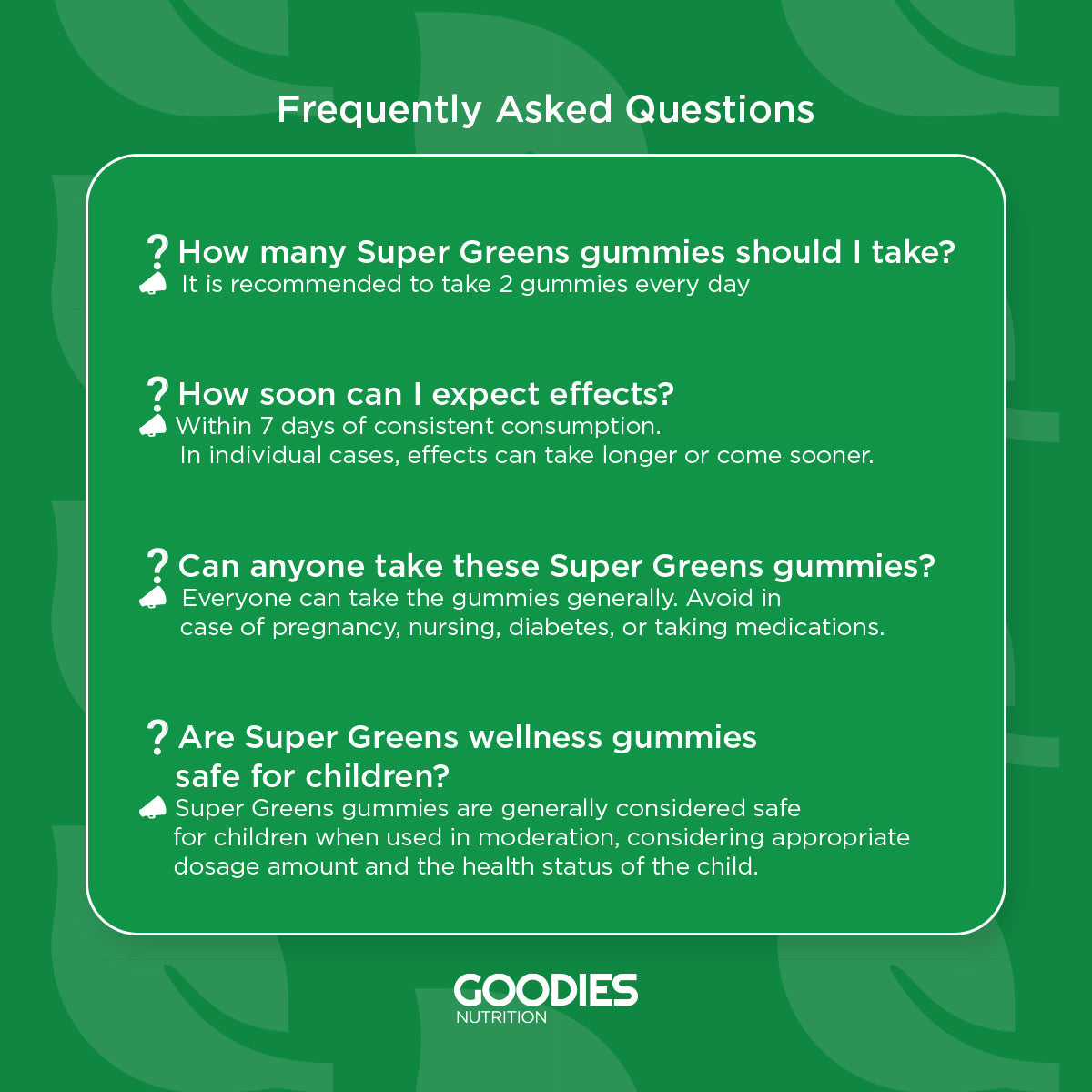 VEGGIE GOODIES - Super Greens Gummies